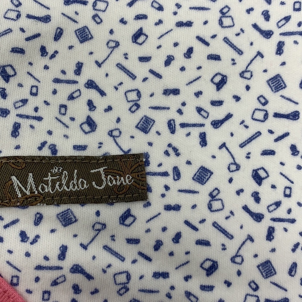 Matilda Jane Baby Girl Crafty Collared Romper 6-12 Months Peter Pan Collar - Picture 4 of 6